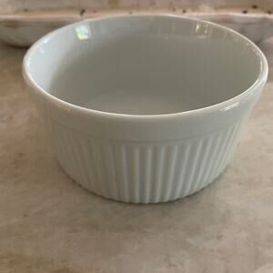 White 6” soufflé dish porcelain stoneware Brazil